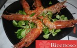 Gamberoni con salsa di soia e aceto balsamico