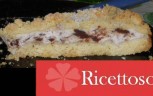 Crostata sbriciolata con ricotta e goccie di cioccolato