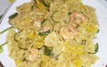 Farfalle con Gamberi e Zucchine