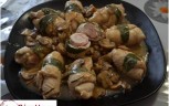 Involtini di pollo con i funghi