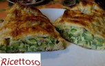Strudel salato con zucchine e gamberetti