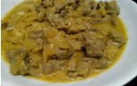 Spezzatino d’agnello con yogurt e curry