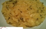 Risotto zucchine zafferano e robiola